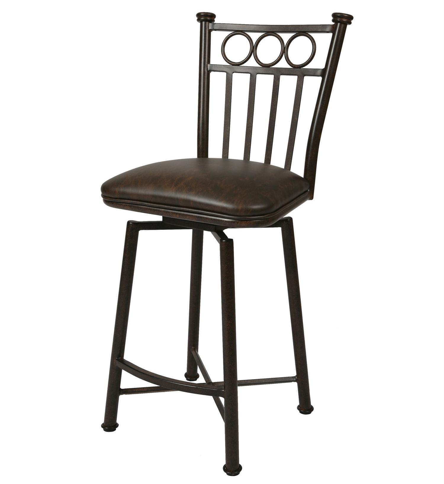 Pastel Minson Iron Barstools Bostonian 26" Swivel Barstool in Autumn